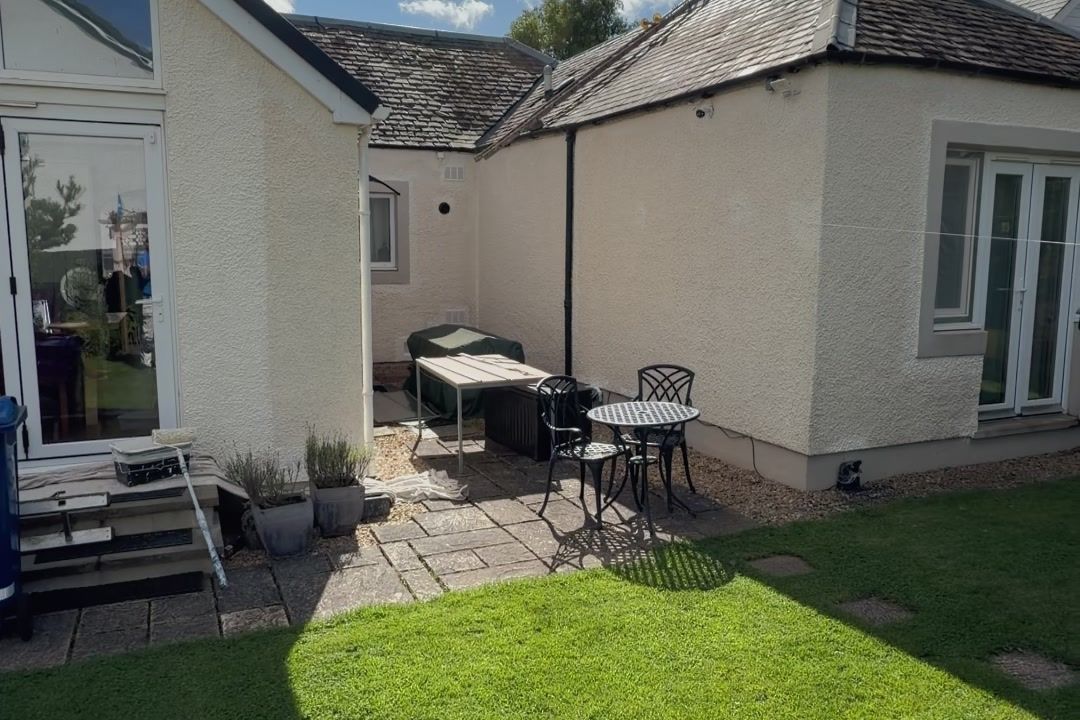 Back garden elevation after the repaint