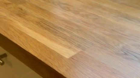 Restored oak worktop